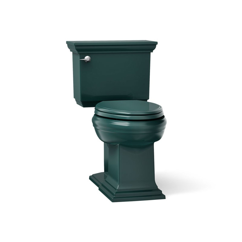 Memoirs™ 1.28 GPF Water Efficient Elongated Two-Piece toilet (Seat Not Included), Teal