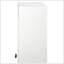 Armoire murale arquée à porte en verre avec tablettes réglables, parfaite pour le rangement dans la cuisine, la salle de bain et le salon