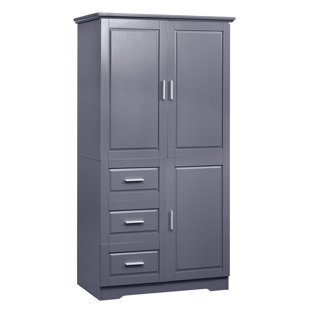 Tarbes 17 W x 35 H x 10.5 D Free-Standing Bathroom Shelves Winston Porter Finish: Silver