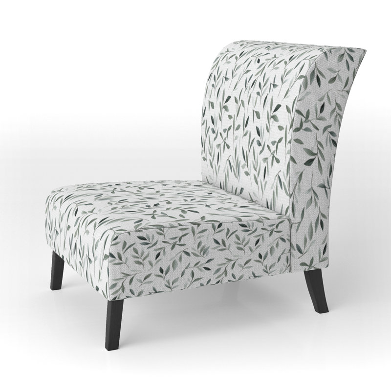 Fauteuil de chambre Floral, Slipper Armless