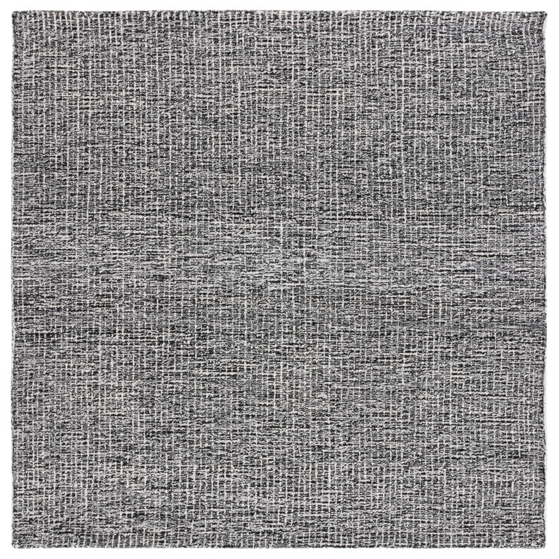 Rhawnie Striped Wool Hand Tufted Area Rug, Square 183 cm