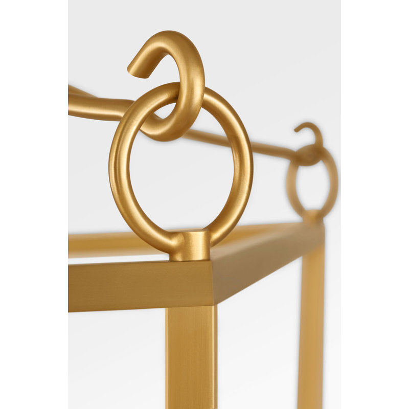 Carlyle Lantern, Burnished Brass, 4, 93" H x 17.63" W  x 17.63" D