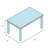 Turned Solid Wood Top Dining Table