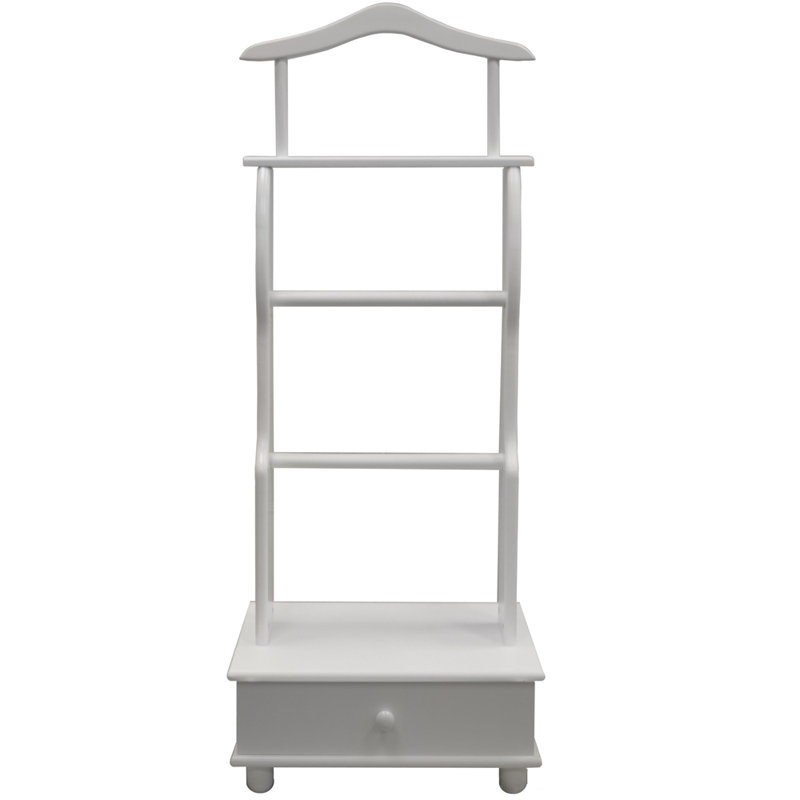 Freestanding Valet Stand, White