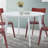 Roma Contemporary White Round Dining Table
