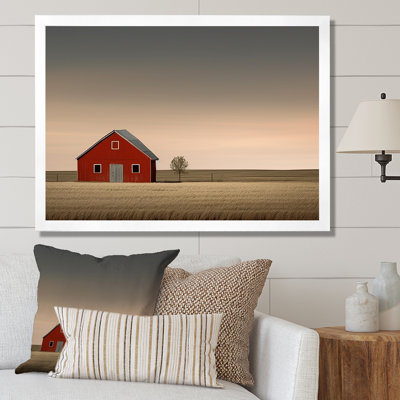 " Red Barn Minimalism Country Charm "