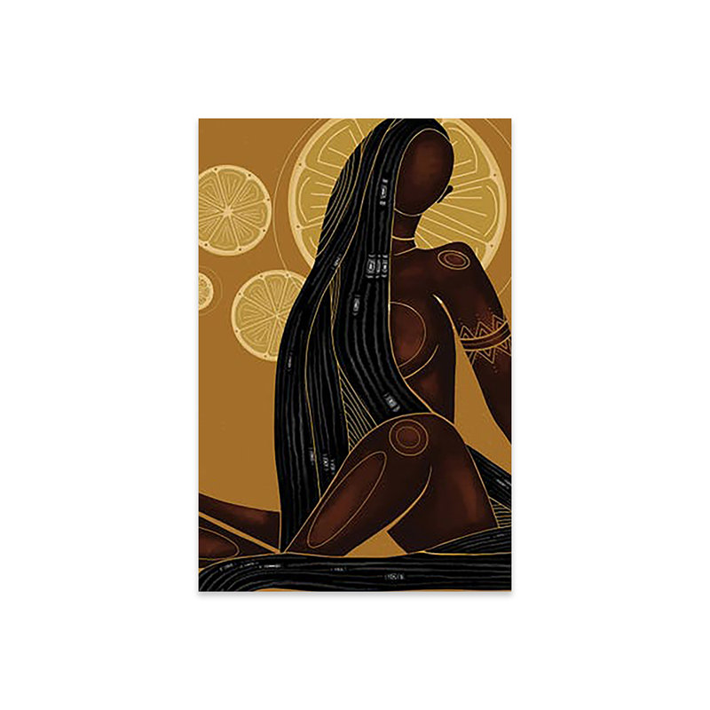 Limonade par Colored Afros Art - impression non encadrée, H 24 po x l 16 po x P 0,25 po