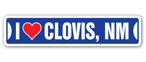 Plaque de rue Clovis en plastique robuste 4 po x 18 po