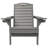 Outdoor Fire Pit Chairs Weather-Resistant HDPE Foldable Outdoor Adirondack Chair With Cup Holder-108075626