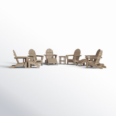 Leighton Foldable Outdoor Adirondack Set
