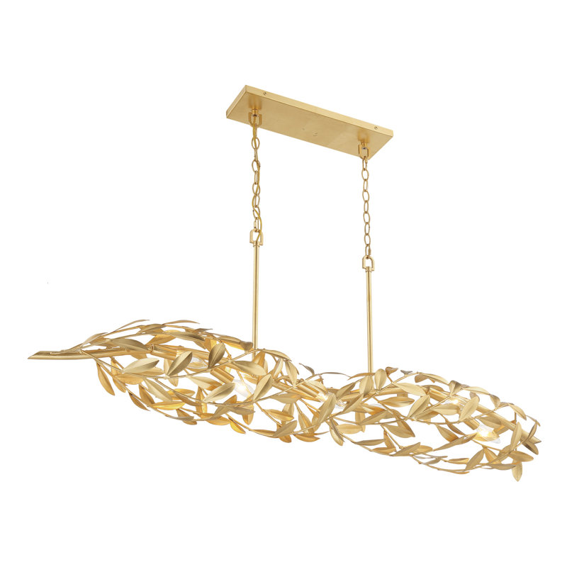  Glossop 50.5'' Antique Gold Linear Chandelier