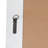 Karlstad Cream Wood Vintage Scrolled Window Pane Room Wall Mirror with Arched Top and Columns 52" x 37"