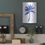 Bay Isle Home™ «Blue Palm Tree III» par Seven Trees Design, art mural en métal-813405829