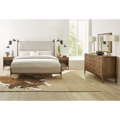 Walnut Grove Upholstered Platform Bed
