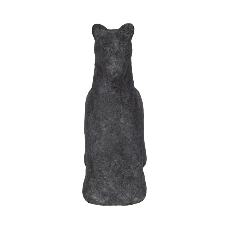 Decorative Cement Textured Horse Figurine Object for Table Decor - Sculptural Statue Accent for Office, Living Room or Home Decoration - Black