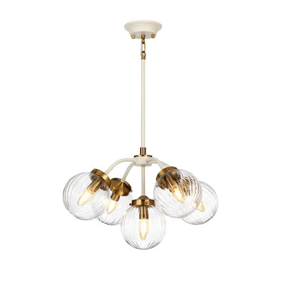Jovan 5 - Light Shaded / Spider Chandelier