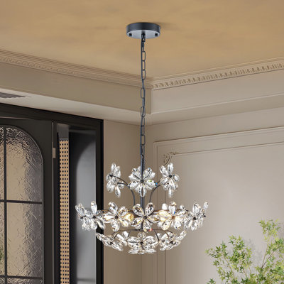 Lustre empire en cristal 6 lumières Kuol