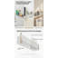 Ensemble de 2 tablettes étroites pour salle de bain Slim