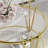 31.5Inch Modern Luxury Gold Coffee Table For Living Room, Stainless Steel Leg Crown Design, Round 8Mm Clear Tempered Glass Sofa Center Table-1458634396
