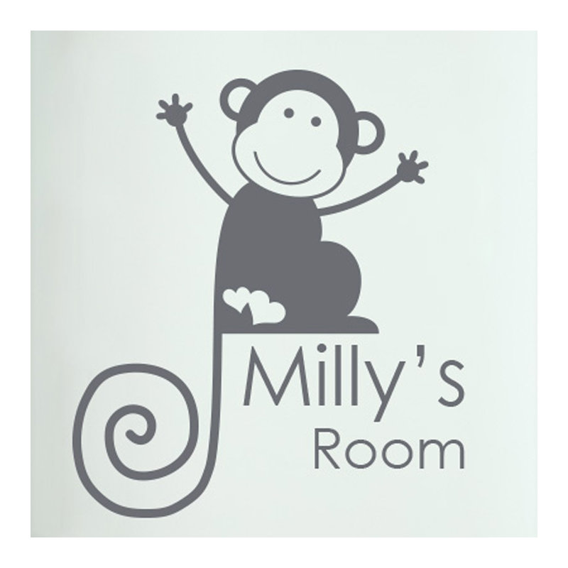 Animals Wall Decal, Grey