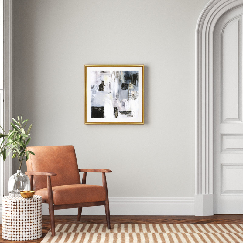 «Cinder Composition II», reproduction d'art sur toile, Cadre doré, H 26,5 po x l 26,5 po x P 1,5 po