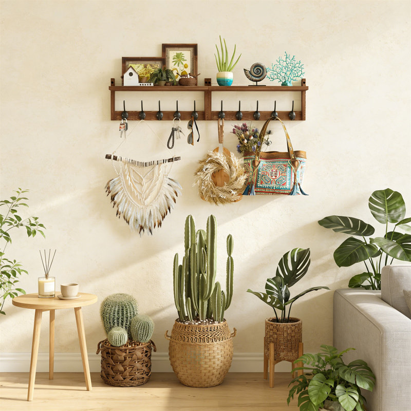 Wall Organizer with Key Hooks