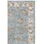 Tapis oriental en polyester fabriqué à la machine en bleu / or-758614646