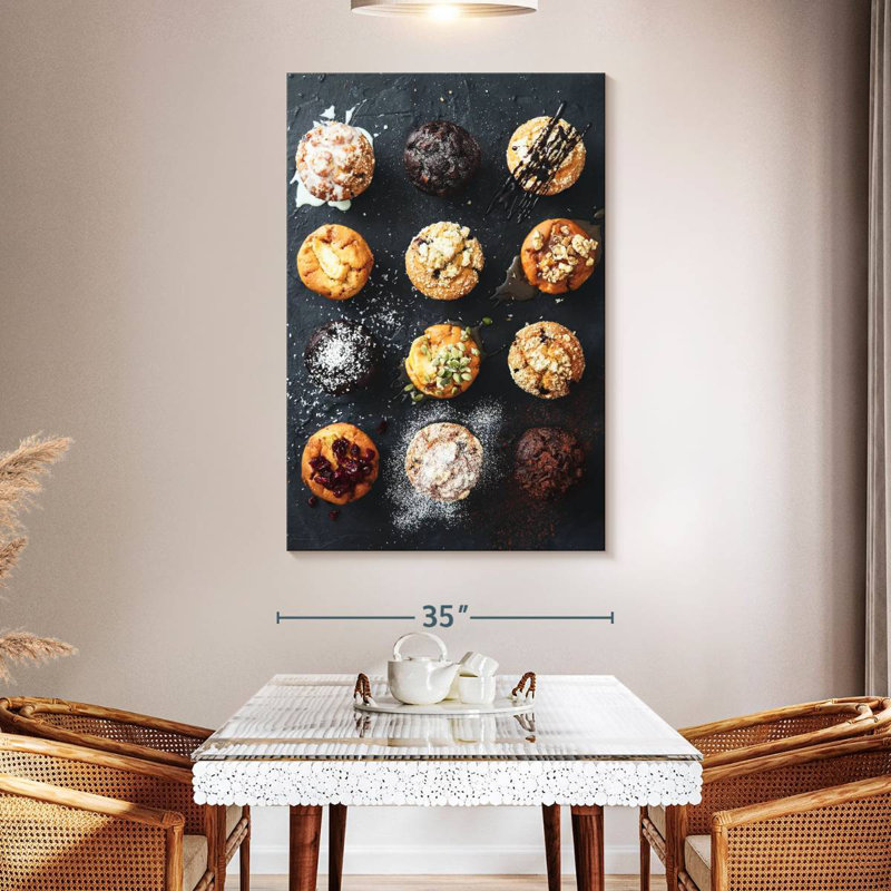 Yarlin Muffins, 51" H x 34" W
