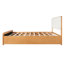 Structure de lit Pavelle de style Mid-Century moderne avec tête et pied de lit tapissier, aucun sommier nécessaire-129390889-129390890