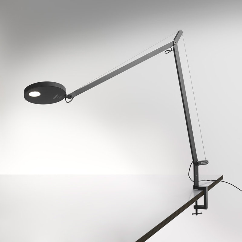 White Adjustable Clip-on LED Lamp with Painted Aluminum