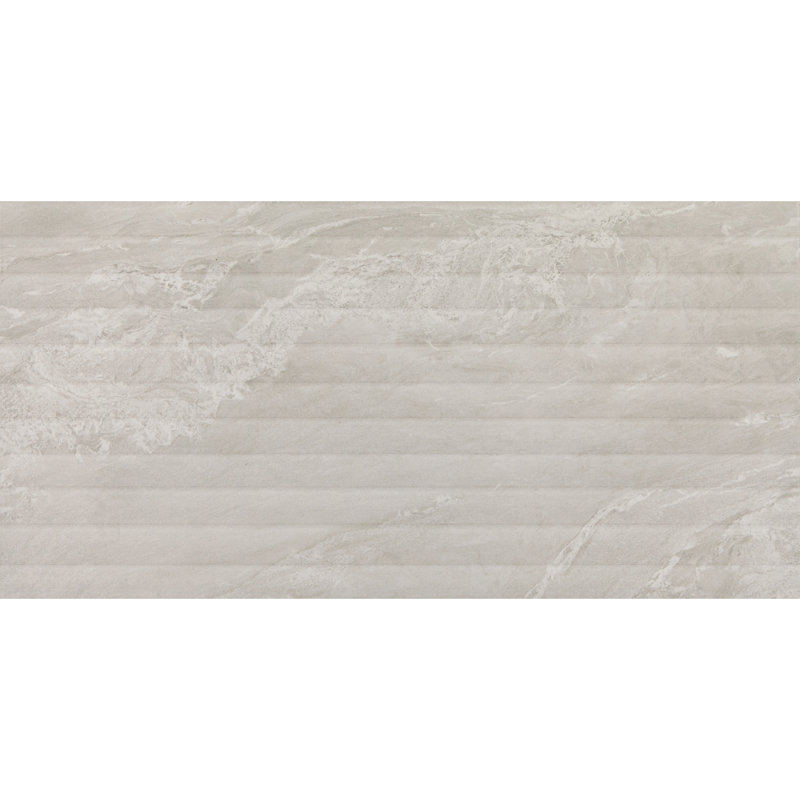 Daltile Bryne 12 x 24 Fluted Ceramic Wall Tile (8 PC Per Carton) (15.56 SQFT Per Carton), Mist
