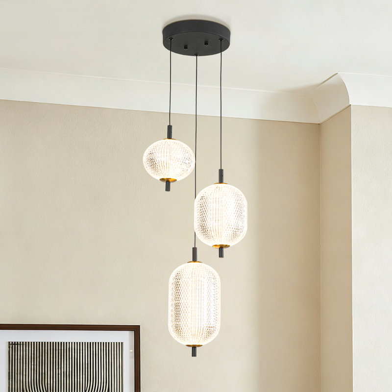 Dimmable 3 - Light Led Cluster Pendant