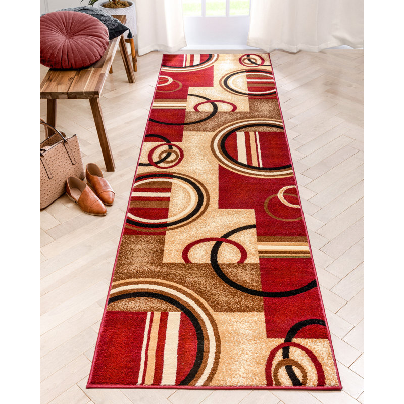Carlecia Geometric Indoor Rug, Runner 2'7" x 9'6"