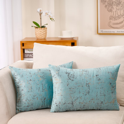Abstract Velvet Reversible Throw Pillow