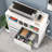 Storage Craft Cart Craft Table Compatible with Cricut Machine, Rolling Craft Organizer