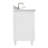 ARIEL Monroe 73 Double Sink Bathroom Vanity with Italian Carrara Marble Top-99405117