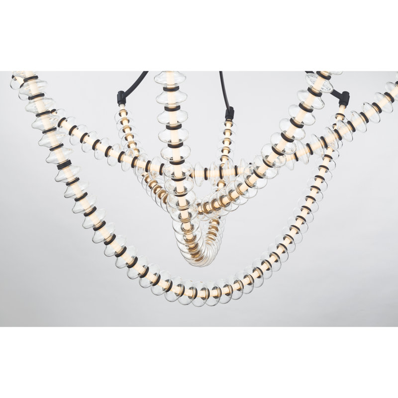 Lustre 49,25 po DEL Pearl, 4823 lumens, H 50,75 po x l 49,25 po x P 49,25 po, 57 W