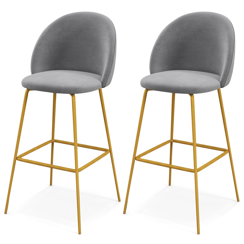 Dhital Counter Stool with Metal Frame