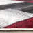 Clotene Geometric Red White Area Rug