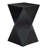 Prism Hourglass Glass Side Table - Black-470376047