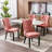 Tufted Solid Wood Velvet Upholstered Dining Chair-883621105