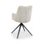 Adina 360° RETURN SWIVEL CHAIR - FABRIC - BLACK SAND POWDER COATED LEGS (SINGLE)-539154126