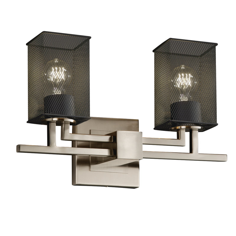 Éclairage pour salle de bain 2 lumières Bennett, Noir mat