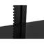 Mount-It! Floating Wall Mounted Triple Black Tinted Tempered Glasses Shelves with Bracket Stand