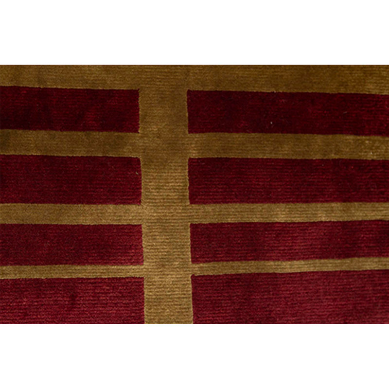 Hand-Knotted High-Quality Wine Area Rug