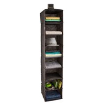 5-Shelf Hanging Storage Closet Organizer, Oxford RV Storage and Organization for Wardrobe, Inside, Camper Accessories, Nursery, Ba, Size: 13.78 x