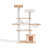 Luxury Crown Cat Tree, Large Cat Condo for Big and Muti Cats, 67'' Tall Wood Cat Tree with Scratching Posts