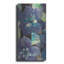 Art mural en métal luxueux «Violet Row 1» par Albena Hristova, 12 po x 24 po
