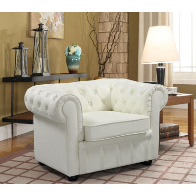 Fauteuil Chesterfield de 41,34 po Deondray