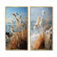 Beachgrass, photographie, horizon, fleurs sauvages, ensemble d'art mural sur toile-102576391-102576389